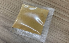 广西老中医来湖南恒为公司现场中药粉末包装机试机打样
